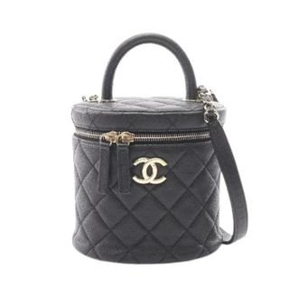 Chanel Pre-owned Matelasse 2way Handbag - Dames - Pre-owned - Zwart - Maat: ONE Size Leer