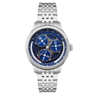 Earnshaw Hexham Trisect Blue Dial Mens Watch ES-8304-22