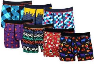 Unsimply Stitched 7-Pack Assorted Stretch Cotton Trunks in Blue Black Purple at Nordstrom Rack, Size Xx-Large