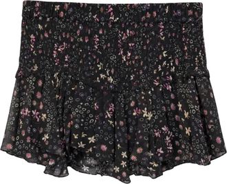 Isabel Marant Fiala Rokje - Dames - Korte rokken - Zwart - L - Leer - Rokken
