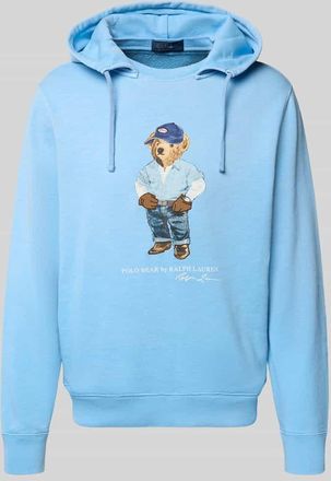 Polo Ralph Lauren Regular Fit Hoodie aus Baumwoll-Mix in Jeansblau, Gr&ouml;&szlig;e XXL