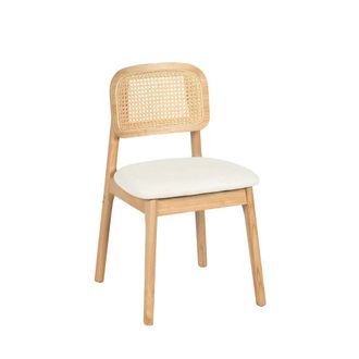 Klast Silla de comedor de madera natural 46 cm x 79 cm