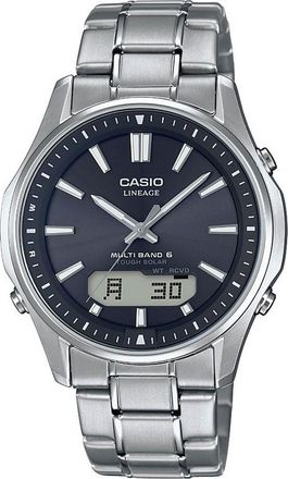 Casio Radio Controlled Watches Mens Silver Watch LCW-M100TSE-1AER Stainless Steel - One Size