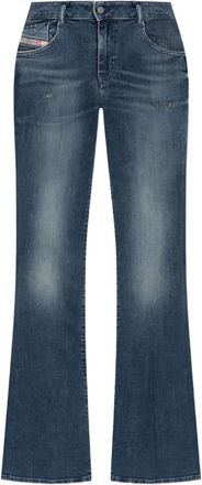 Diesel 1969 D-Ebbey gerafelde jeans - Blauw