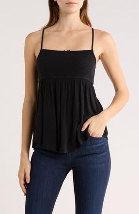 Abound Smocked Boho Cami Top in Black at Nordstrom Rack, Size X-Small