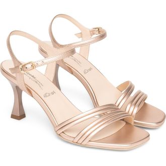 Nero Giardini Ankle Strap Sandal in Gold at Nordstrom, Size 10Us