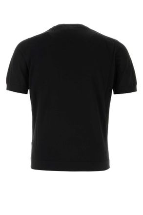 Prada Mens Black Cotton Sweater Nero Exterior: Maglieria