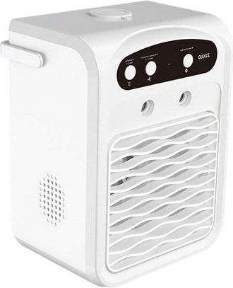 No Brand Aire Acondicionado Port&aacute;til - Enfriador De Aire - Refrigeraci&oacute;n De Habitaciones - Con M&uacute;sica - Dep&oacute;sito De Agua De 1 Litro - Blanco