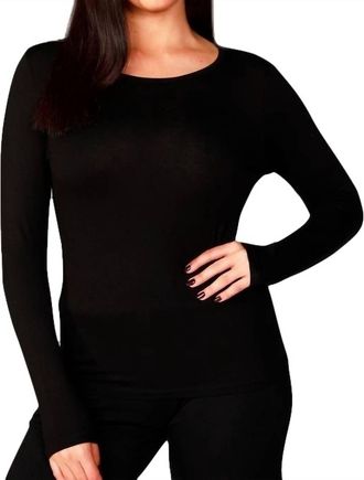 French Kyss Scoop Top In Black