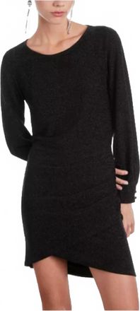 The Kooples Asymmetrical Black Shimmer Dress