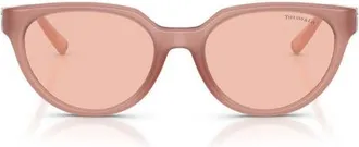 Tiffany & Co. 55mm Gradient Cat Eye Sunglasses in Opal Pink /Dark Pink at Nordstrom