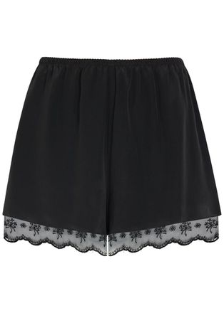 Simone Rocha Simone Rocha Lace-trim Woven Shorts - No Colour - 8 (UK8 / S)