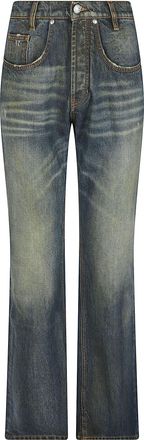 John Richmond Irnal Lenny Flared Five-Pocket Jeans