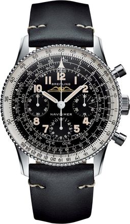 Breitling Pre-owned Breitling Navitimer Ref. 806 1959 Re-Edition Chronograph Hand Wind Black Dial Mens Watch AB0910371B1X1