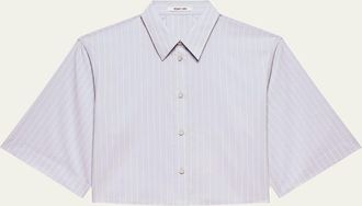 Helmut Lang Cropped Trench Shirt