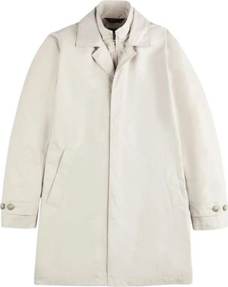Fay Morning Coat - Heren - Mantel - Beige - M - Polyester - Jassen