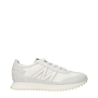 Moncler White Leather Athletic Mens Sneakers