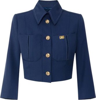 Elisabetta Franchi Licht Jasje - Dames - Zomerjassen - Blauw - XS - Jassen
