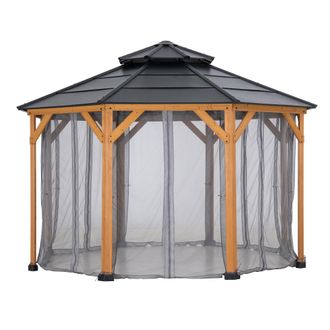 Sunjoy Direct Red Para Cenador De Madera De Cedro 395cm X 395cm