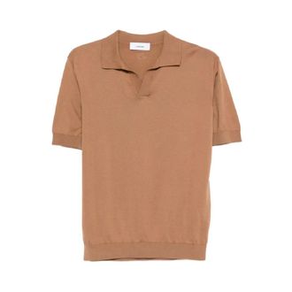 Lardini Polo Shirts, male, Brown, Size: XL Polos