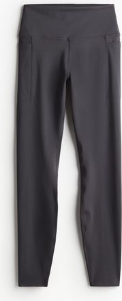 H&M Sportleggings mit DryMove und Beintaschen - Grau