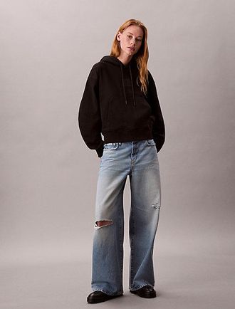 Calvin Klein Sudadera con capucha de felpa de gran calidad