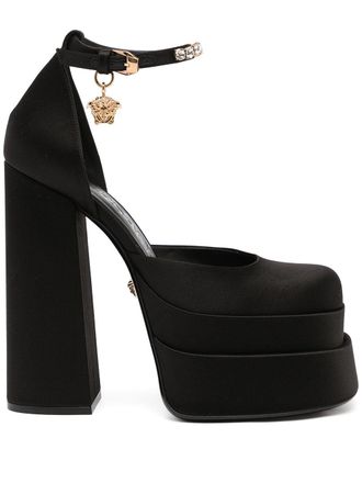 Versace Medusa Aevitas platform pumps - women - Leather - 37.5 - Black