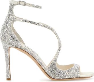 Jimmy Choo London White Open Square Toe Heels