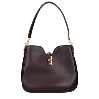 Celine Schoudertas Camille 16 Damess Leer Paars/Bordeaux