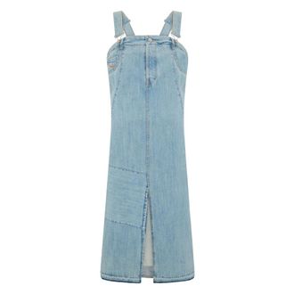 Diesel Short Dresses, female, Blue, Size: 2XS Denim Jumpsuit