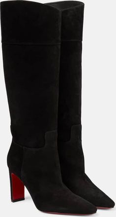 Christian Louboutin Supra Botta 85 suede knee-high boots