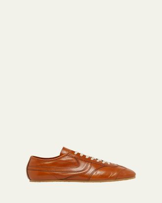 Dries Van Noten Mens Destin Mixed Leather Retro Sneakers