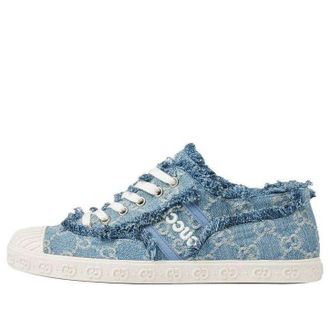Gucci (WMNS) Gucci GG Sneaker Light Blue Denim 784213-FACTS-4644