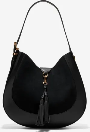 Cole Haan Womens Catarina Large Hobo Bag - Black