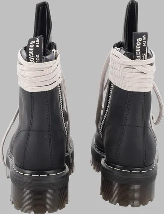Dr. Martens Lace-Up Leather Boots - Black