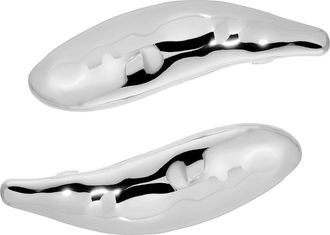 Ettika Sophisticated Metal 2-Pack Barrettes in Silver at Nordstrom