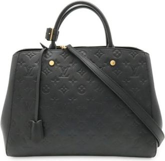 Louis Vuitton Tweedehands leren Louis Vuitton tassen - Dames - Vintage Handtas - Zwart - ONE Size - Vintage