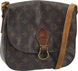 Louis Vuitton Pre-owned Canvas Cross Body Tas - Dames - Vintage Schoudertas - Bruin - ONE Size - Vintage