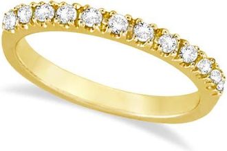 Allurez 14K Gold Gem-Set Stackable Anniversary Band in 0.25Ct/diamond/yellow Gold at Nordstrom, Size 10.5