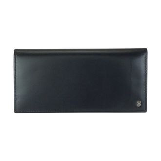 Cartier Black Leather Long Wallet (Bi-Fold) (Pre-Owned)