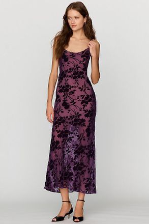 Hutch Burnout Velvet Slip Maxi Dress