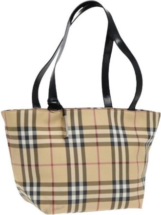 Burberry Pre-owned Shoulder Bags, female, Beige, Size: ONE SIZE Pre-owned Vintage Shoulder Bag