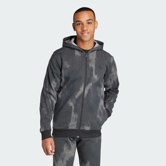 adidas Mens Future Icons 3-Stripes Full Zip Hoodie - Multicolour Cotton - Size X-Small