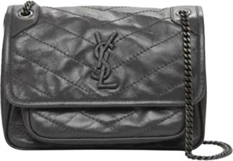 Saint Laurent Charcoal Grey Niki Crossbody Bag