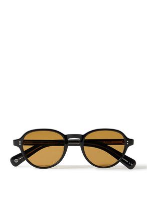 Garrett Leight Casillas Round-Frame Acetate Sunglasses