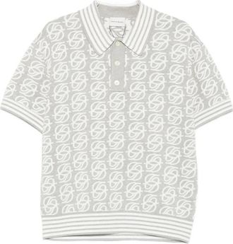Dr&ocirc;le de Monsieur Le Polo Dr&ocirc;le - Heren - Polos - Grijs - S - Katoen - Tops