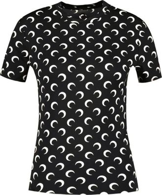 Marine Serre T-Shirt Moon in Jersey - - Tops - unisex - Multicolore - L