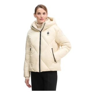 Blauer Jassen, Dames, Beige, M, Leer, Lamartine Jacket