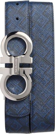 Ferragamo Double Gancio Reversible Belt in New Navy Nero at Nordstrom, Size 100