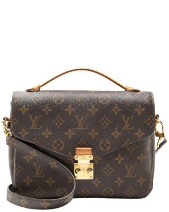 Louis Vuitton Brown Monogram Canvas Pochette Metis (Authentic Pre-Loved)